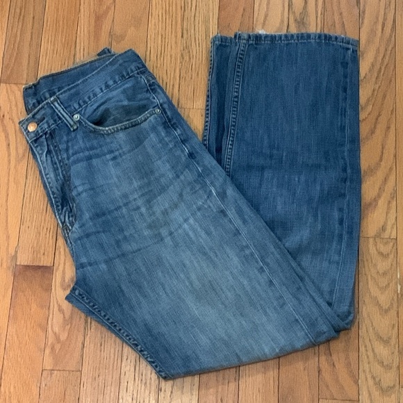 Men’s Levi’s 505 Medium Wash Jeans Size 33x32 EUC - Picture 4 of 7